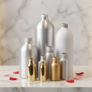 Custom Color Aluminum Screw Bottle for Skincare Personal Care and Travel