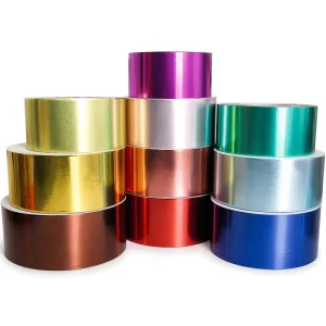 Custom Color Gift Metallic Wrapping Paper Double Side Waterproof Metallic Film & Paperboard Pallet Packaging