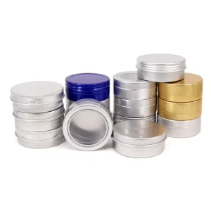 Custom Colorful Printed Round Aluminum Tin Cans Airtight Metal Containers