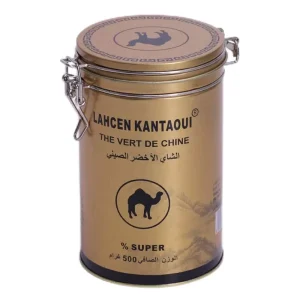 Custom Cylinder 500g Tea Tin Container Metal Coffee Tin Can with Latch Lock and Key