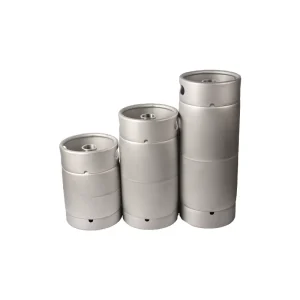 Custom Deep-Drawn Stainless Steel America Beer Keg in 1L, 2L, 3L, 5L, 10L, 20L, 30L, or 50L Capacities