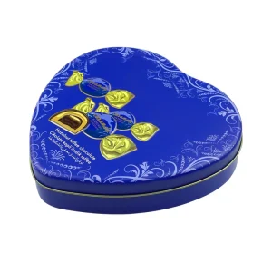 Custom Designed Heart-Shaped Metal Tinplate Chocolate Candy Box
