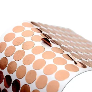 Custom Die-Cut Single Sided Copper Foil Tape Acrylic Adhesive Conductive Low Noise Removable High Temperature Resistant