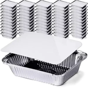 Custom Disposable Aluminum Foil Food Containers for Fast Food and Baking