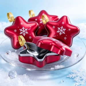Custom Eco-Friendly Pentagonal Star Tinplate Food-Safe Storage Canister for Sweets Candy and Chocolate
