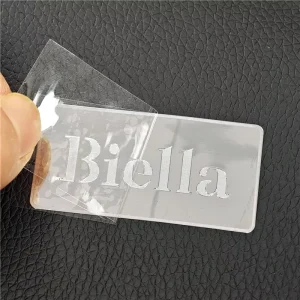 Custom Electroplating Print Gold Silver Logo Pressed 3D Label Thin Metal Transfer Sticker Pure Nickel Label for Bottle Box