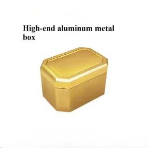 Custom Embossed Aluminum Box Luxury Metal Box for Makeup Gift Set