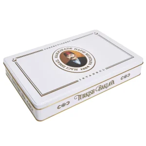 Custom Embossed Metal Box for Sweets Baklava Boxes Tin Metal
