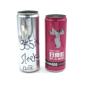Custom Empty Printed Metal Can Slim Sleek Standard 250ml 355ml 330ml 473ml 500ml Aluminum Tin Can Beverage Beer Soda Drink Cans