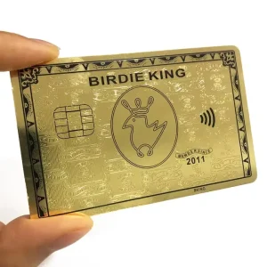 Custom Engrave Print Metal Business Card