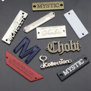 Custom Engraved Embossed Gold Plated Iron Nameplate with Logo Embossed or Debossed 2D Design 60x25mm
