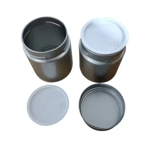 Custom Food-Grade Airtight Round Tin Can with Plastic Lid for Green Tea, Matcha, Spices, and Tea, 30g or 40g