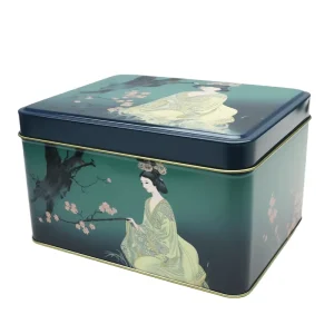 Custom Food Grade Rectangular Tin Boxes Metal Packaging Customized 4 Color Offset Printing Recyclable Craft Custom Logo