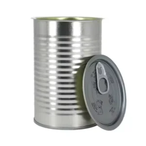 Custom Food Grade Recyclable Cylinder Tinplate Can for Milk Powder, Tomato Paste, and Canned Food