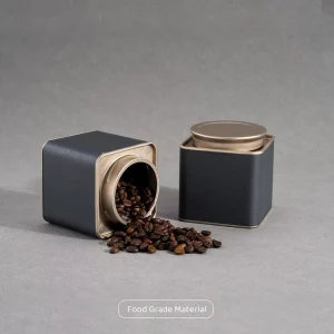 Custom Food Grade Tinplate Tea and Coffee Tin Box for Sugar, Chocolate, and Snacks