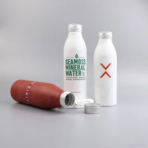 Custom Food Grade16oz 250ml500ml750ml1000ml Aluminum Water Beverage Bottle Soda Beer Coffee Juice with Anti theft Metal Cap