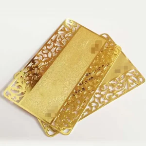 Custom Gold Metal Crafts Metal Business Metal logo Printing Popular