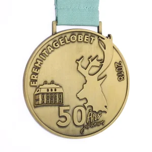 Custom Gold Silver Bronze Medals 50th Event Gymnastics Sport Medal for Anniversary Badminton Sports