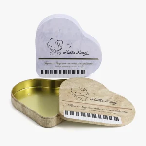 Custom Heart Shaped Metal Cake Box Wedding Candy Box for Valentine’s Day Chocolate Candy