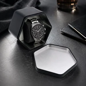 Custom Hexagonal Metal Packaging Tin Boxes Suitable for Watches Bracelets and Candies 117x105x70MM Custom Logo ISO9001