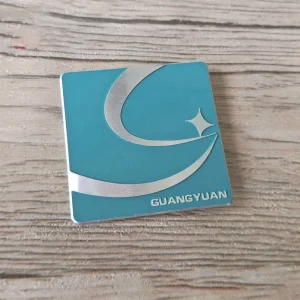 Custom High-gloss Embossed Aluminum Logos Labels Metal Nameplates Stylish Metal Stickers