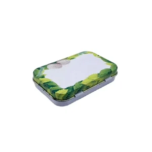 Custom Hinged One-Piece Clamshell Recyclable Tinplate Box for Cosmetics, Gifts, and Food Storage