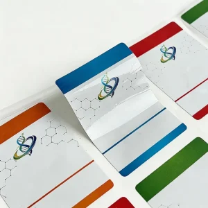 Custom Holographic Injection Pen Labels Waterproof Adhesive Vinyl Custom Logo Stickers for Pharmaceutical Product Packaging