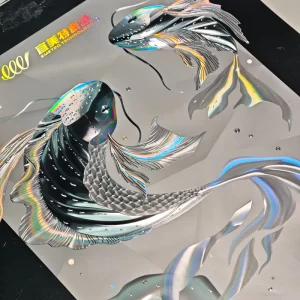 Custom Holographic Paper Silver Foil for Luxury Tobacco Box Holographic Lamination Film Metallized Board Sheet Foil