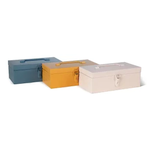 Custom Industrial Style Storage Box Metal Trunk Small Size