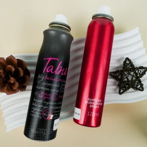 Custom Logo Cosmetic Aluminum Aerosol Can 120ml Empty Metal Bottle Packaging