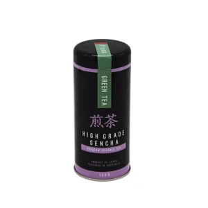 Custom Logo Cylinder Tea Metal Tin Container with Plug-In Lid and Offset Printing