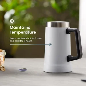 Custom Logo Double Wall Stainless Steel Leak-Proof Vacuum-Insulated Travel Thermos Water Bottle with Handle