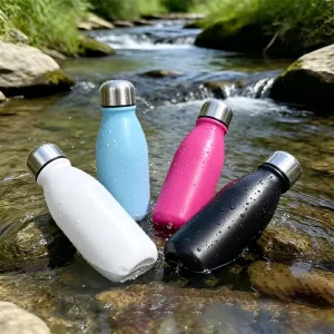 Custom Logo Eco Friendly Outdoor Camping Hiking Water Bottle 500ml 750ml Metal Aluminum Bottle Food Grade