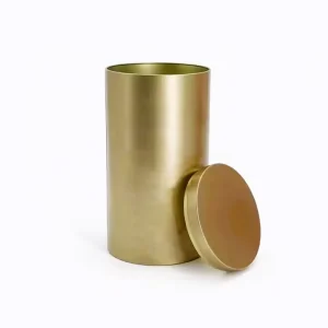Custom Logo Food Grade Tinplate Round Cylinder Metal Cans for Tea Coffee Sugar Cookie Chocolate Packaging