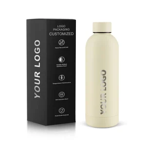 Custom Logo Insulated Single-Wall Stainless Steel Water Bottle Direct-Drinking Type