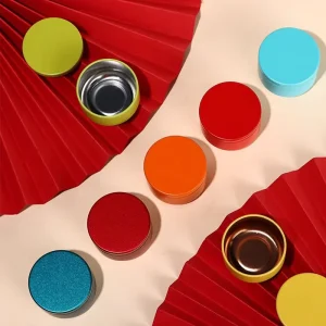 Custom Logo Matte Round Tinplate Food Packaging Can for Tea, Coffee Beans, Candy, and Chocolate