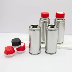 Custom Logo Metal Tin Can Empty Tinplate Aerosol Cans 200ml 300ml Industrial for Lubricant Packaging Fuel Additive Package
