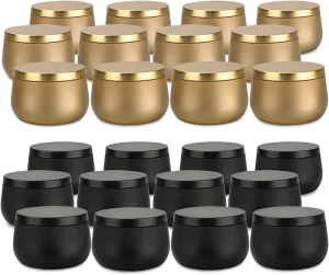 Custom Logo Printed Metal Tin Cans 4OZ 8OZ Crown Cap Matte Finish Gift Packaging for Sugar Candy Cosmetic Packaging
