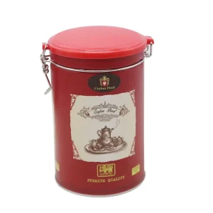 Custom Logo Printed Round Airtight Tinplate Tea Can for Candy and Snacks Storage