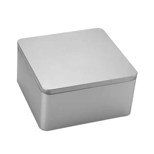 Custom Logo Printed Square Metal Tin Box for Gift and Food Storage