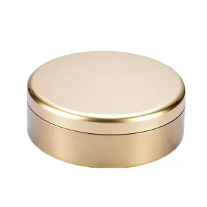 Custom Logo Round Food-Grade Tinplate Gift Packaging Box for Tea, Candy, Cake, and Chocolate