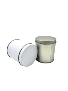 Custom Matte Cylindrical Tinplate Food Grade Airtight Seamless Eco friendly ISO9001 Certified Metal Canister Custom Logo