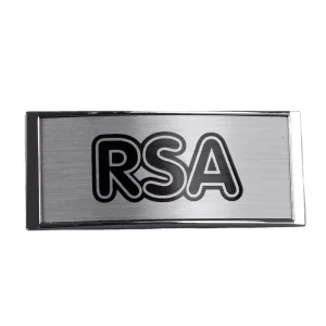 Custom Metal Black Plating Brand Logo Painting Company Logos