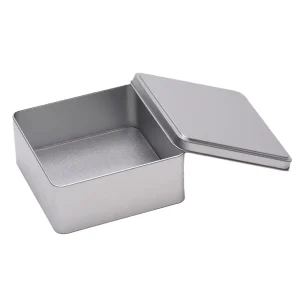 Custom Metal Case Rectangular Square Metal Container Packaging Tin Box