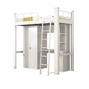 Custom Metal Dormitory Bed Set with Modern Design for Student Use in Bedroom and Apartment