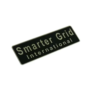 Custom Metal Nameplates with Printed UV Labels on Aluminum Featuring Etched Markings for Equipment and Machinery