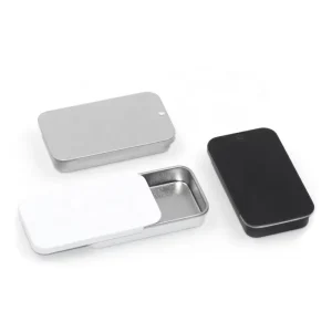 Custom Metal Tin Box with Sliding Lid for Packaging