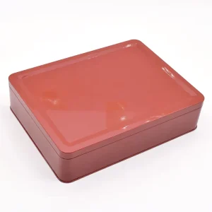 Custom Metal Tinplate Gift Box for Tea Packaging Durable Food Grade Rectangle Tin Box with Shockproof Feature