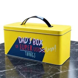 Custom Metal Tinplate Storage Case, Portable, Recyclable, Large Capacity and Sealed, with Custom Logo and Size