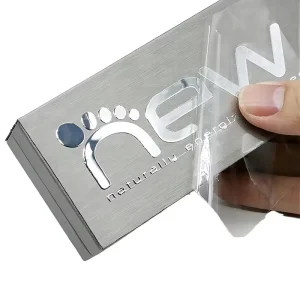 Custom Metallic 3D Logo Transfer Labels, Electroform Gold Nickel, Embossed, Waterproof Adhesive Stickers for Promotion
